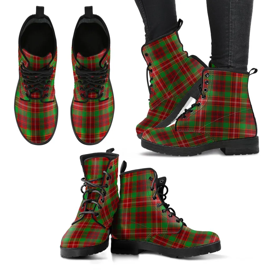 Ainslie Tartan Leather Boots