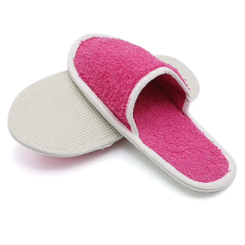 Bath Slippers - Dark Pink