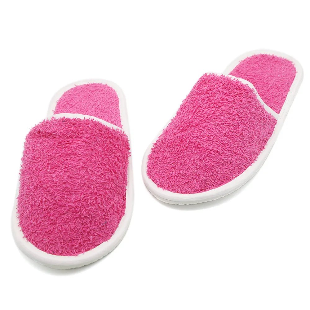 Bath Slippers - Dark Pink