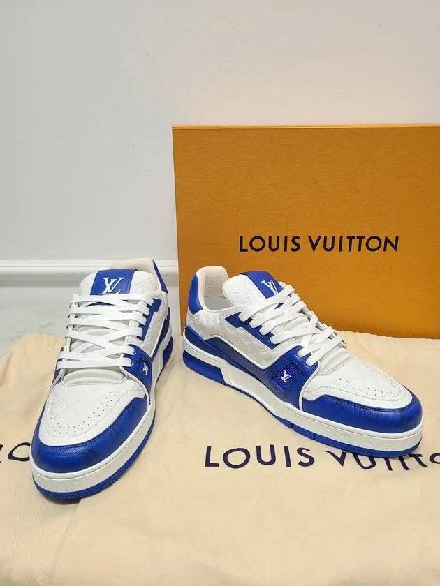 Blue LV Monogram Trainer Sneakers 7