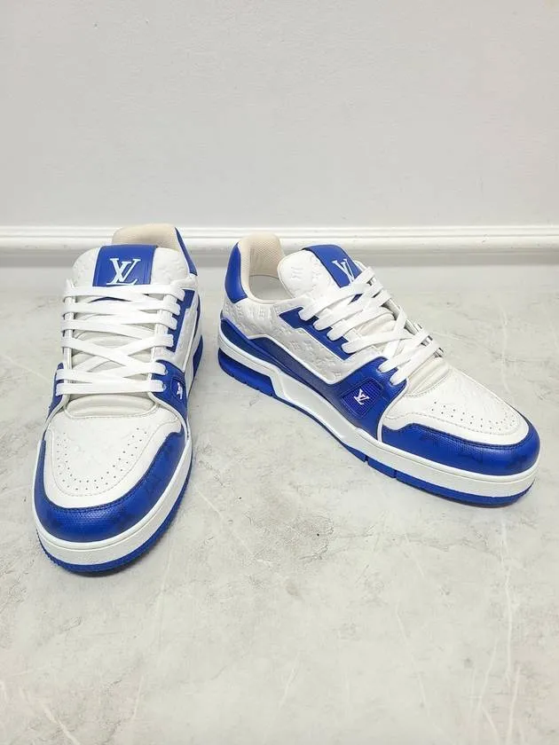 Blue LV Monogram Trainer Sneakers 7