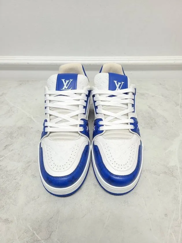 Blue LV Monogram Trainer Sneakers 7