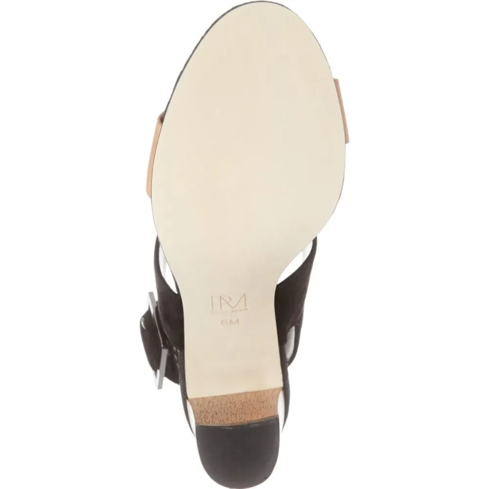 Bristol Black Suede and Cognac Pelle Moda Sandals
