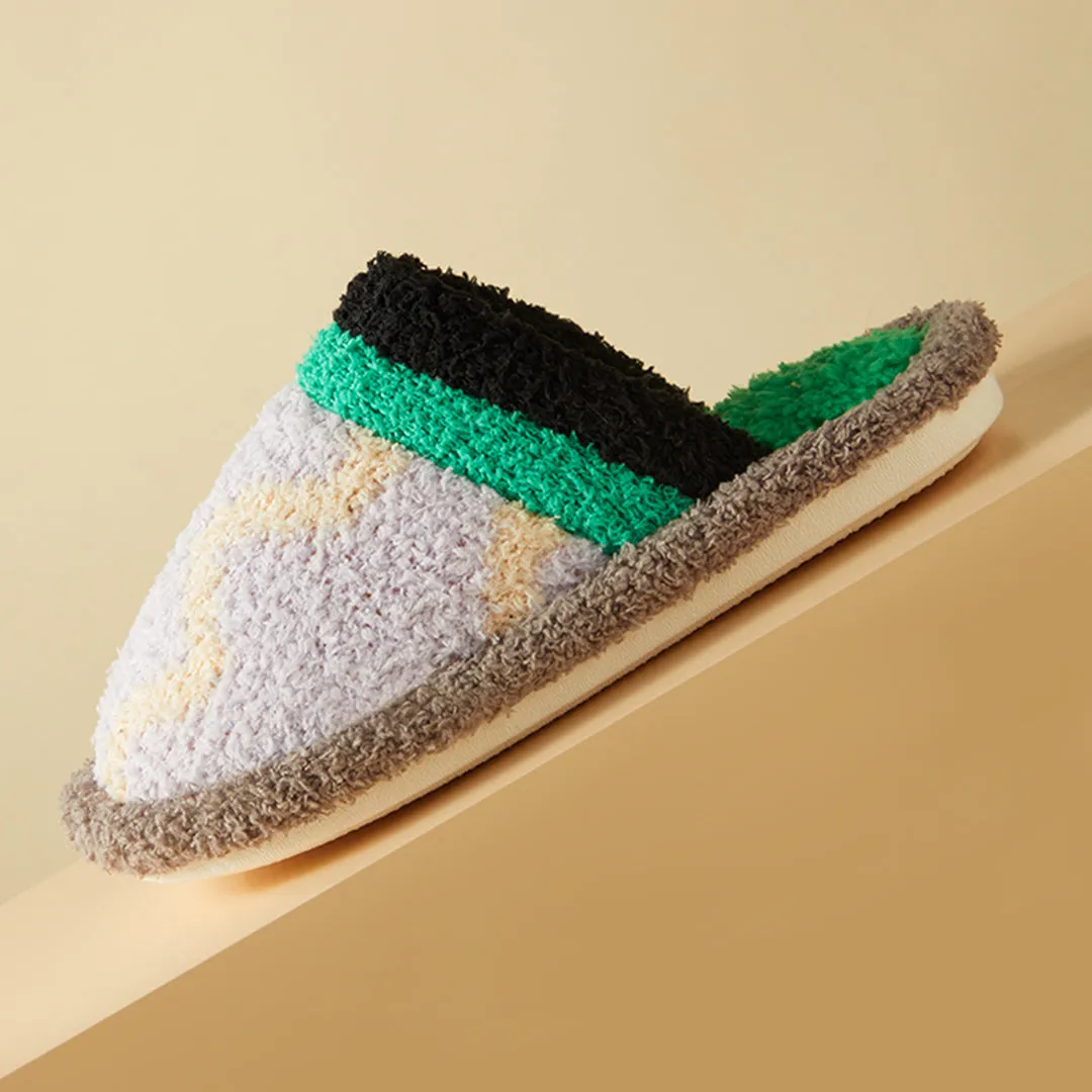 Bubble Velvet Household Slippers