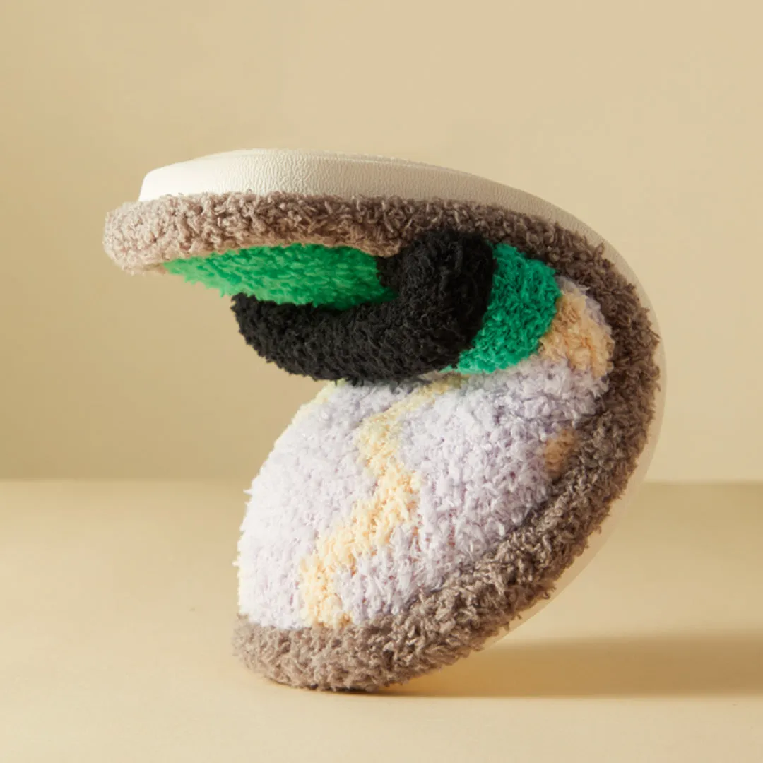 Bubble Velvet Household Slippers