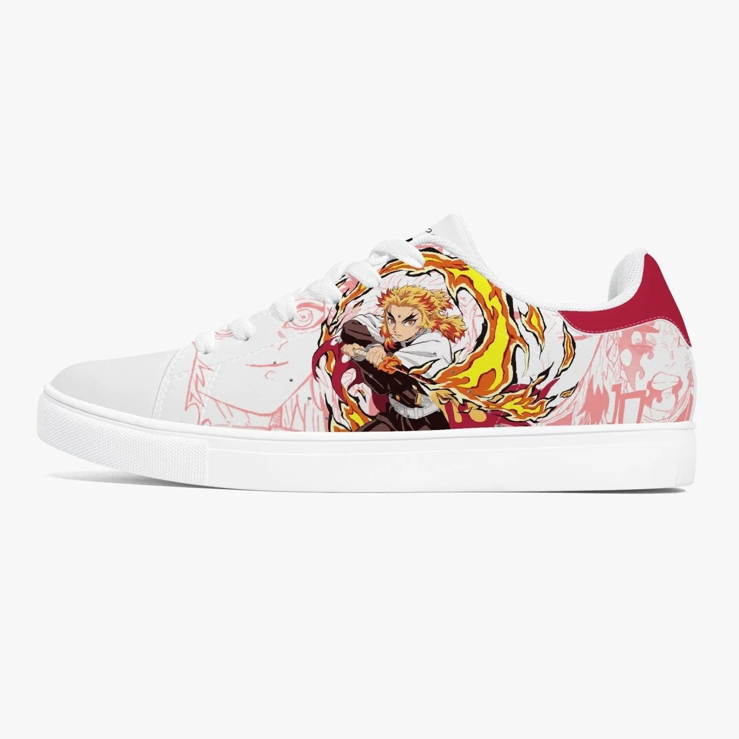 Demon Slayer Kyojuro Rengoku Skate Anime Shoes