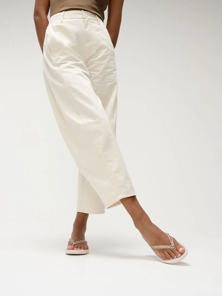 FitFlop Iqushion Multi Crystal Flip Flops Sandals - Nude Rose