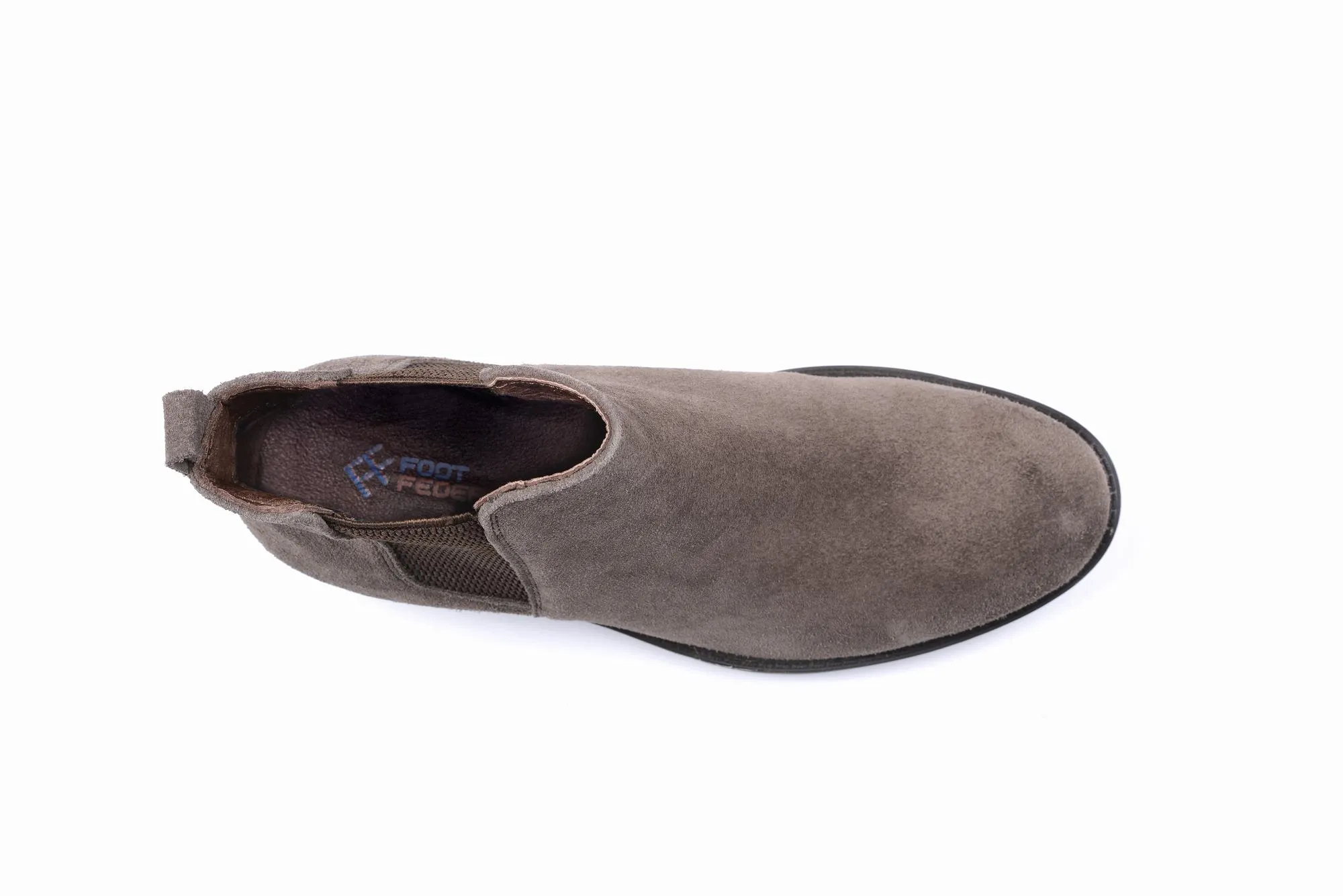 FOOT FEDERATION CHELSEA MENS BOOT SUEDE MINK GRAY