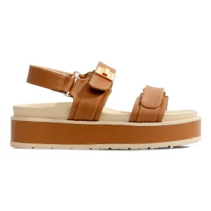 Gaia - Adjustable Double Strap Platform Sandals