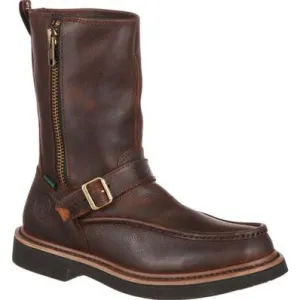Georgia Boot: Side Zip Waterproof Work Wellington