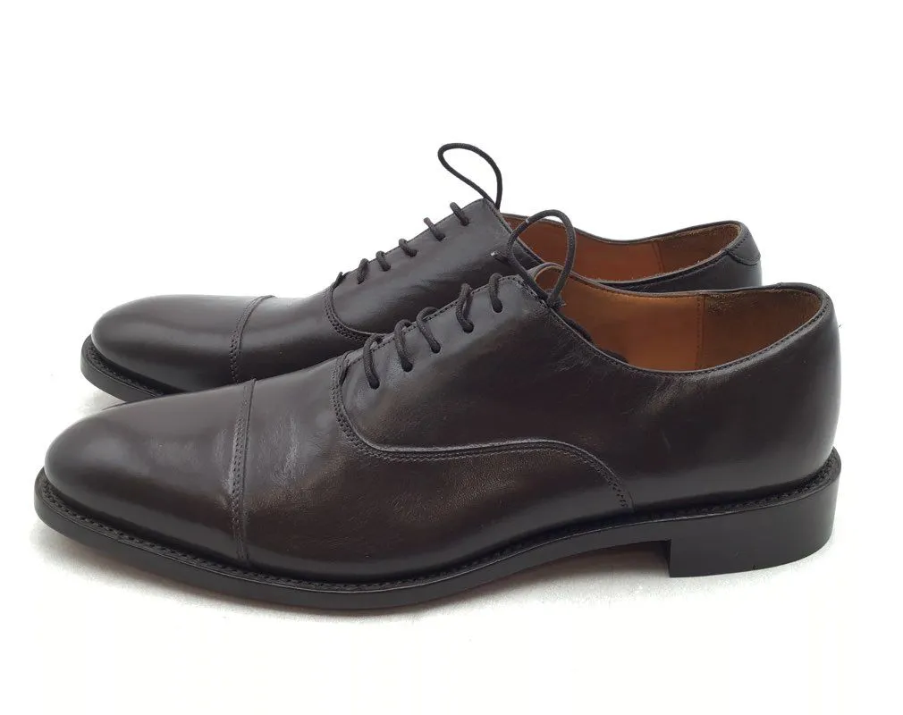Hand Welt Co. By Anthony Veer Men's Brown Leather Oxford Dress Shoes - Size 10.5