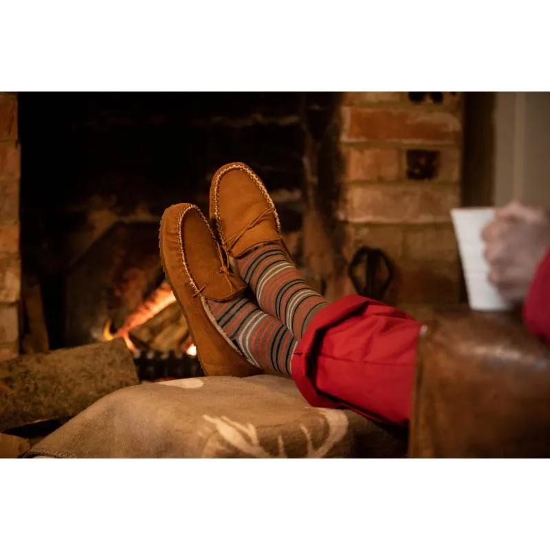 Le Chameau Maison Mens Moccasin Slipper - Tan