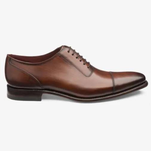 Loake Larch Chestnut Oxford Toe Cap Shoes