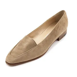 Manolo Blahnik Beige Suede Loafers Size US 10 | EU 40