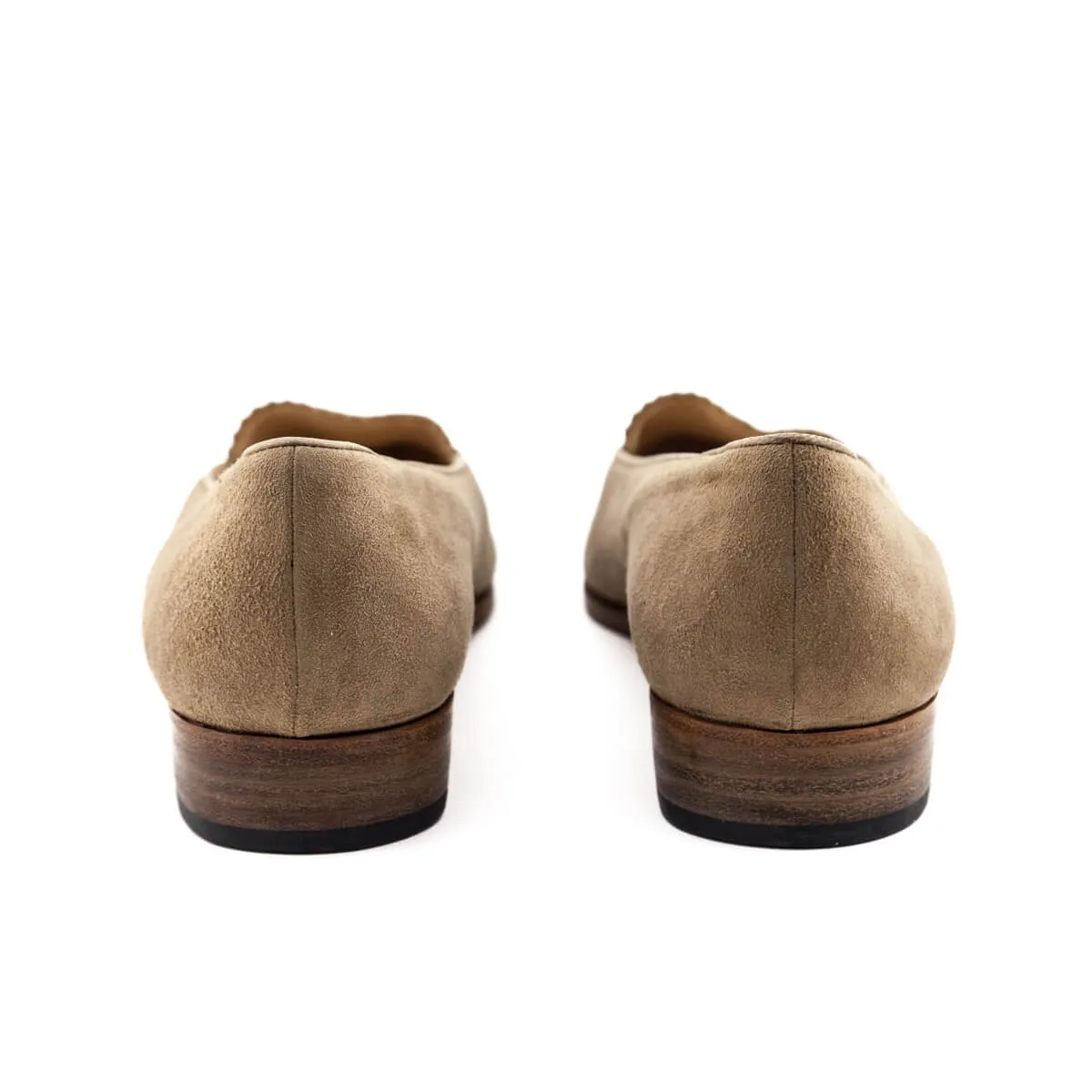 Manolo Blahnik Beige Suede Loafers Size US 10 | EU 40