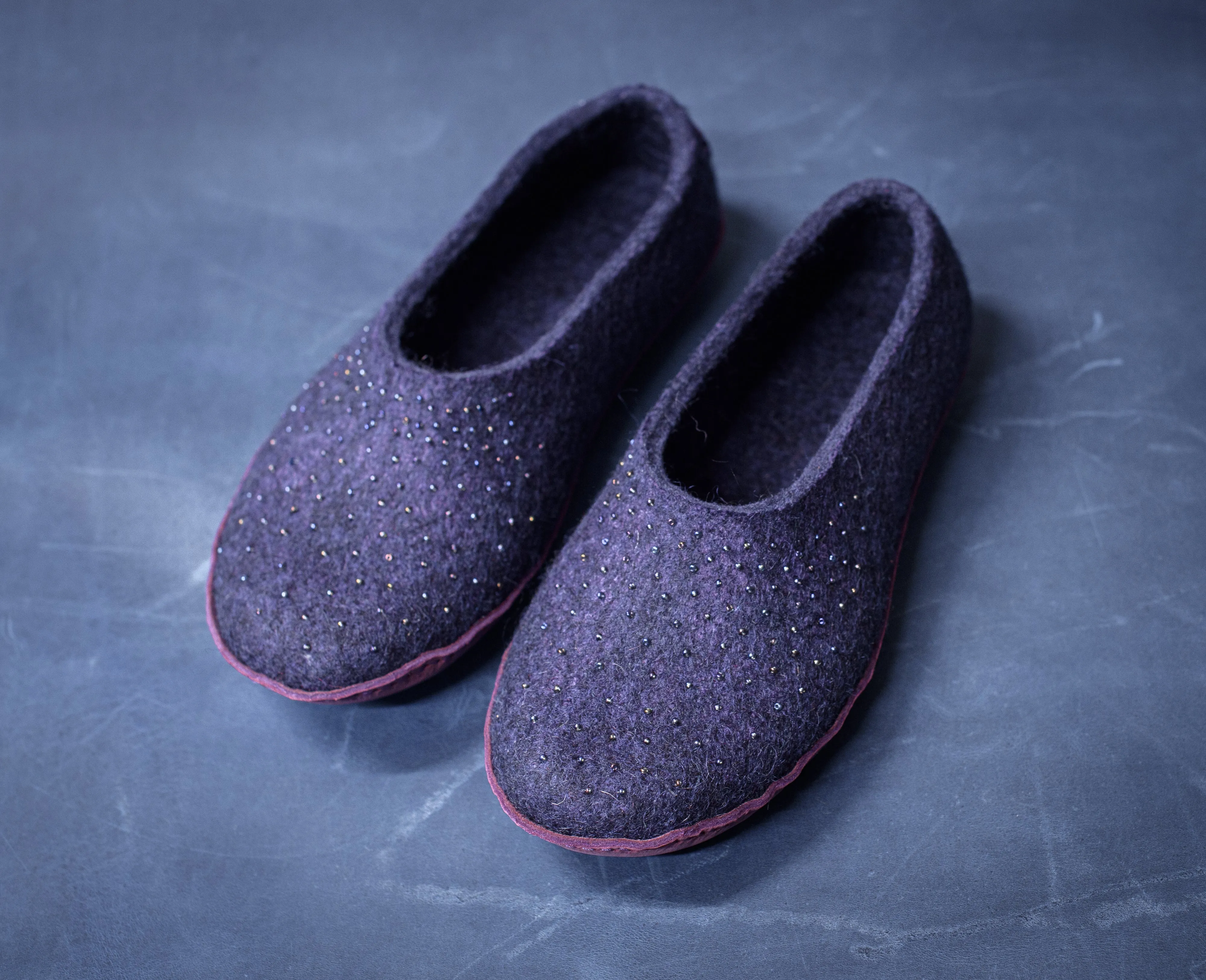 MARGOT - Silver Grey - Customisable ballerinas slippers