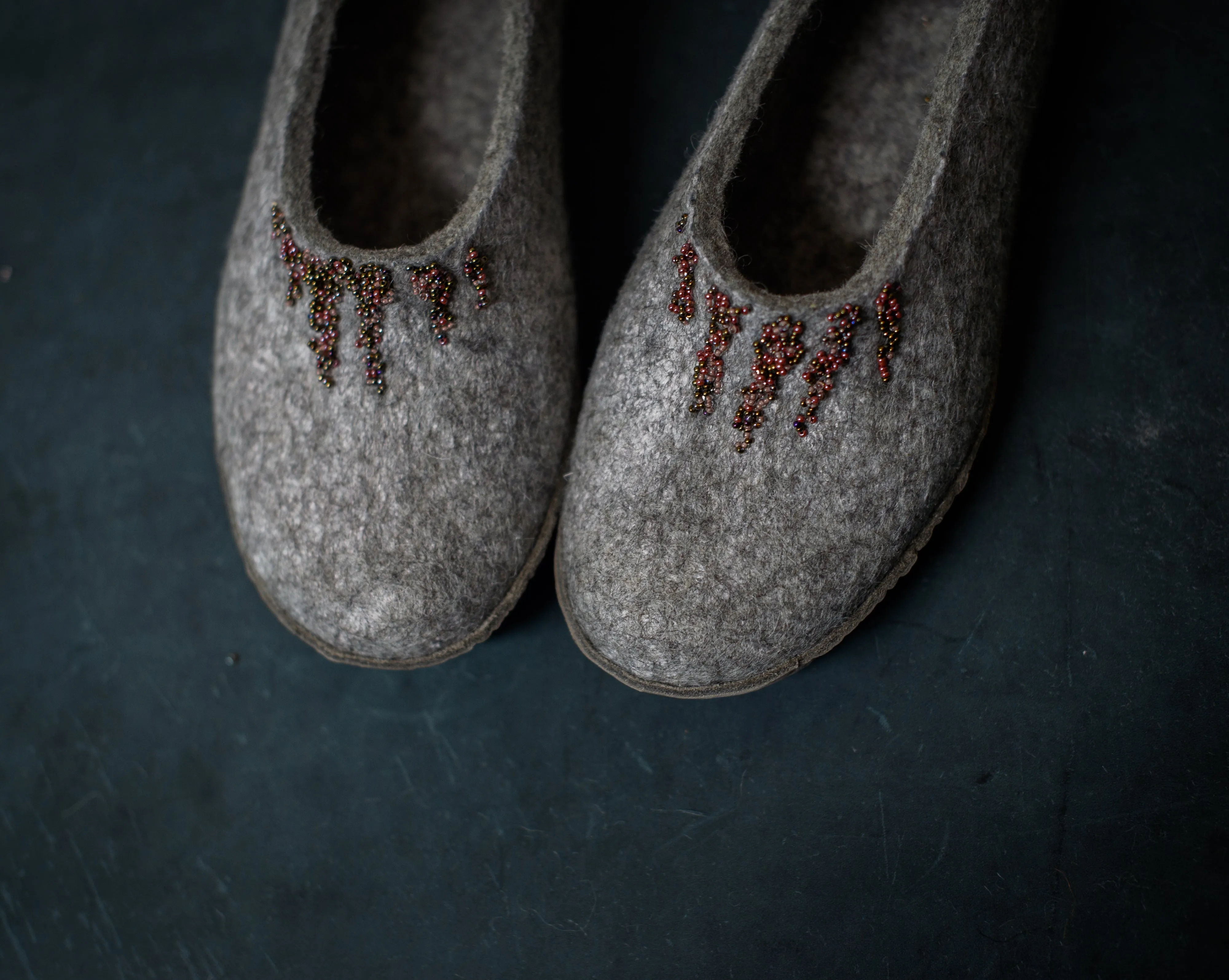 MARGOT - Silver Grey - Customisable ballerinas slippers
