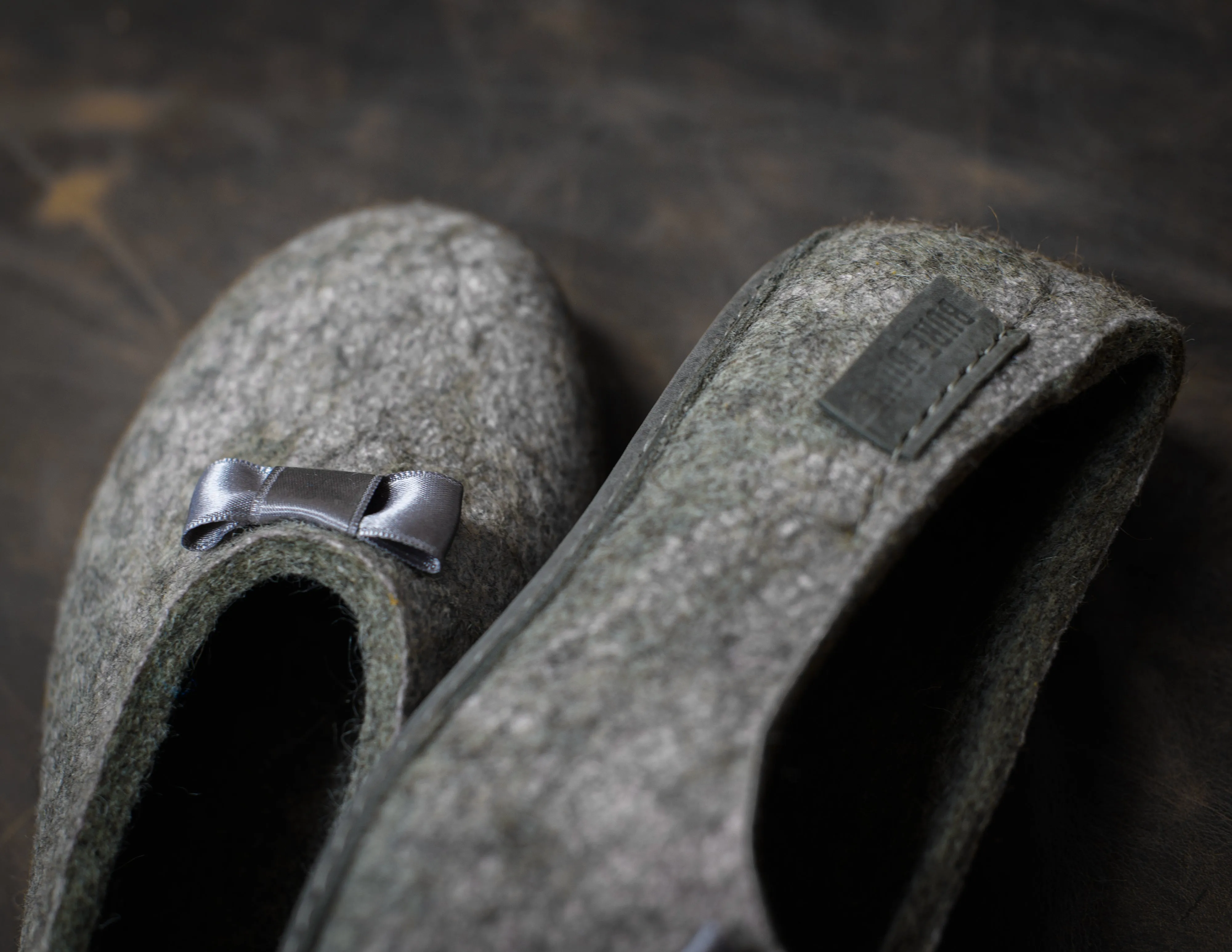 MARGOT - Silver Grey - Customisable ballerinas slippers