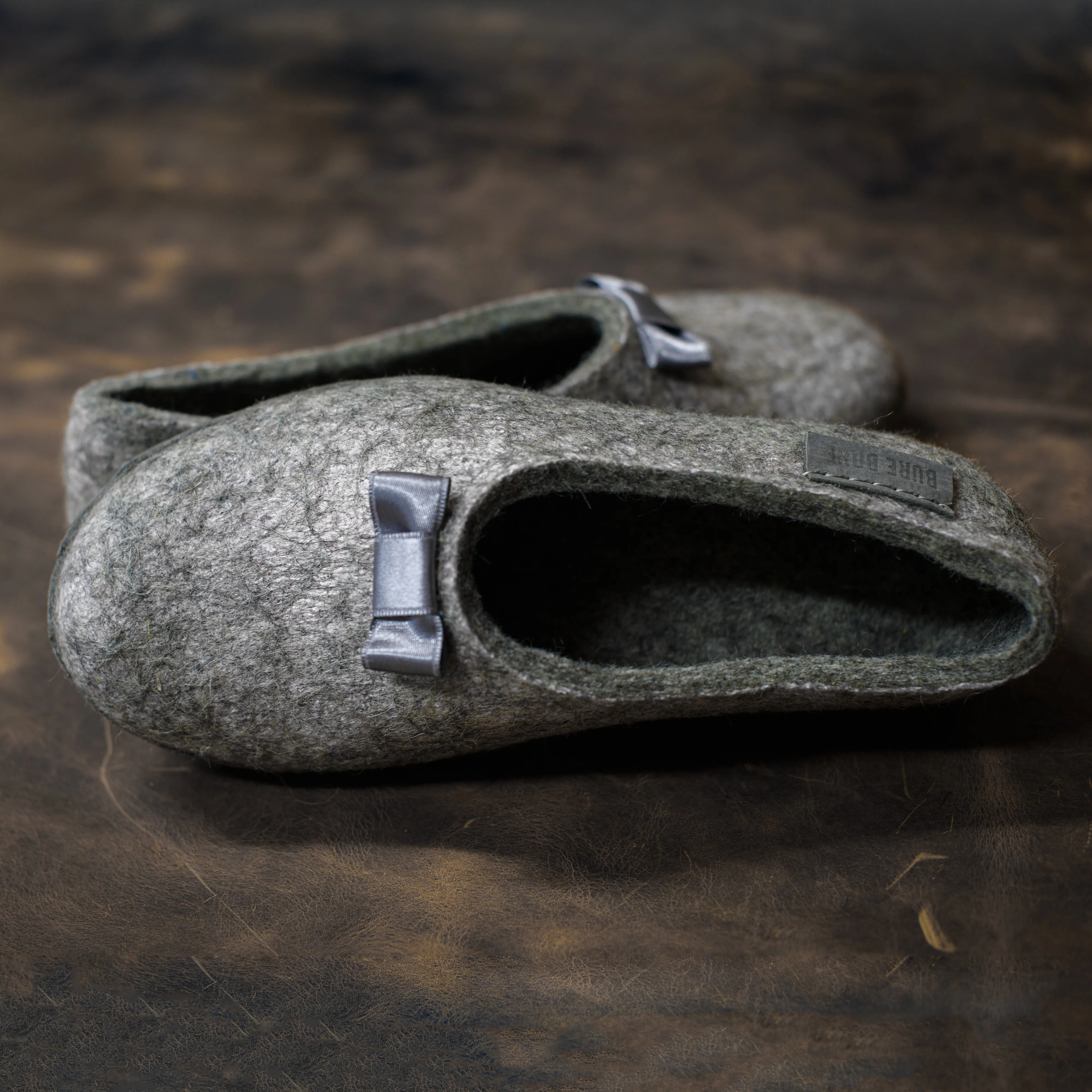 MARGOT - Silver Grey - Customisable ballerinas slippers