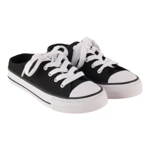 mySTYLE Women's Slip-On Lace-Up Mules