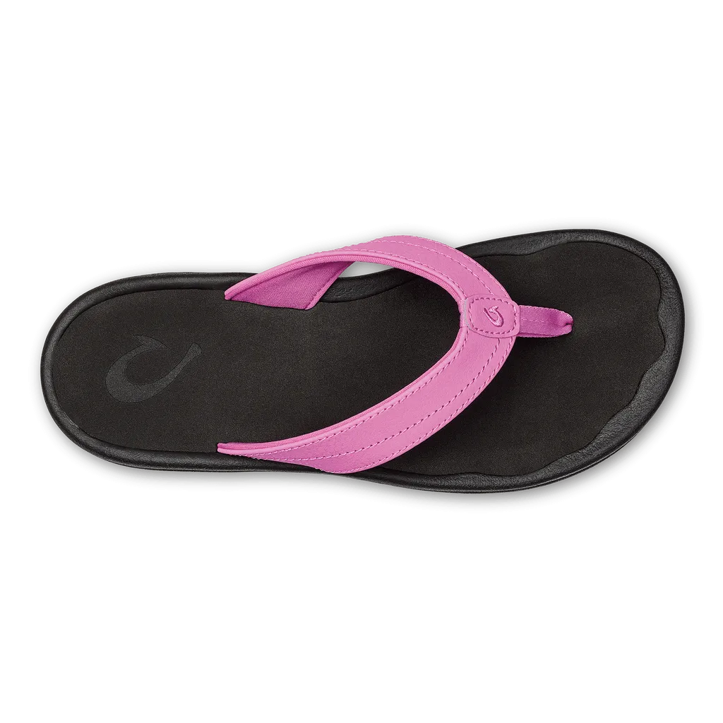 OluKai Women's Ohana Sandals- Dragon Fruit/Black
