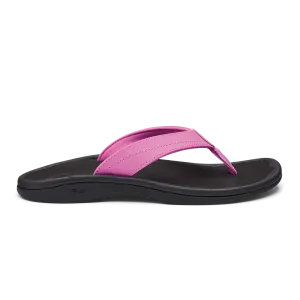 OluKai Women's Ohana Sandals- Dragon Fruit/Black