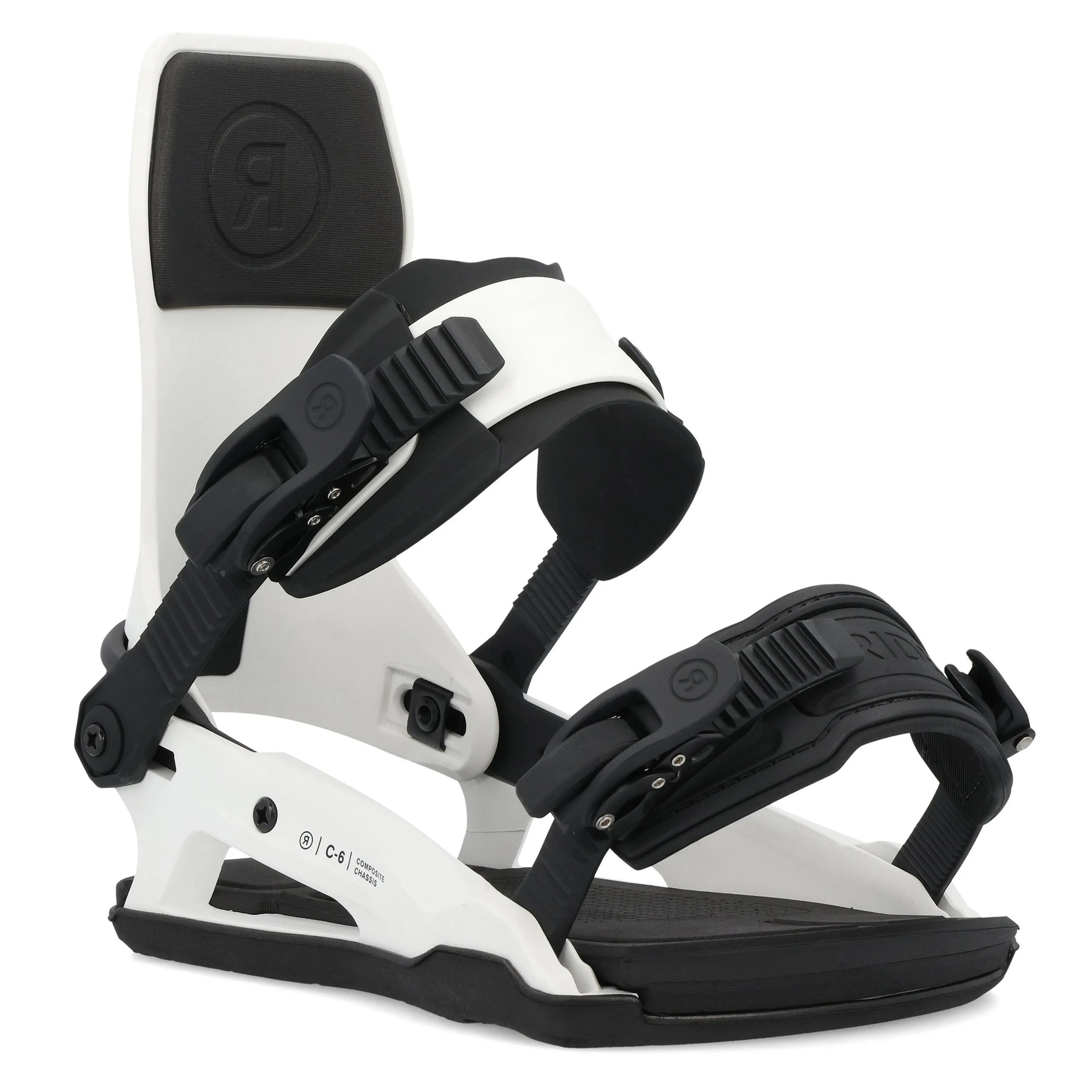 Ride C-6 Snowboard Bindings 2025 - White