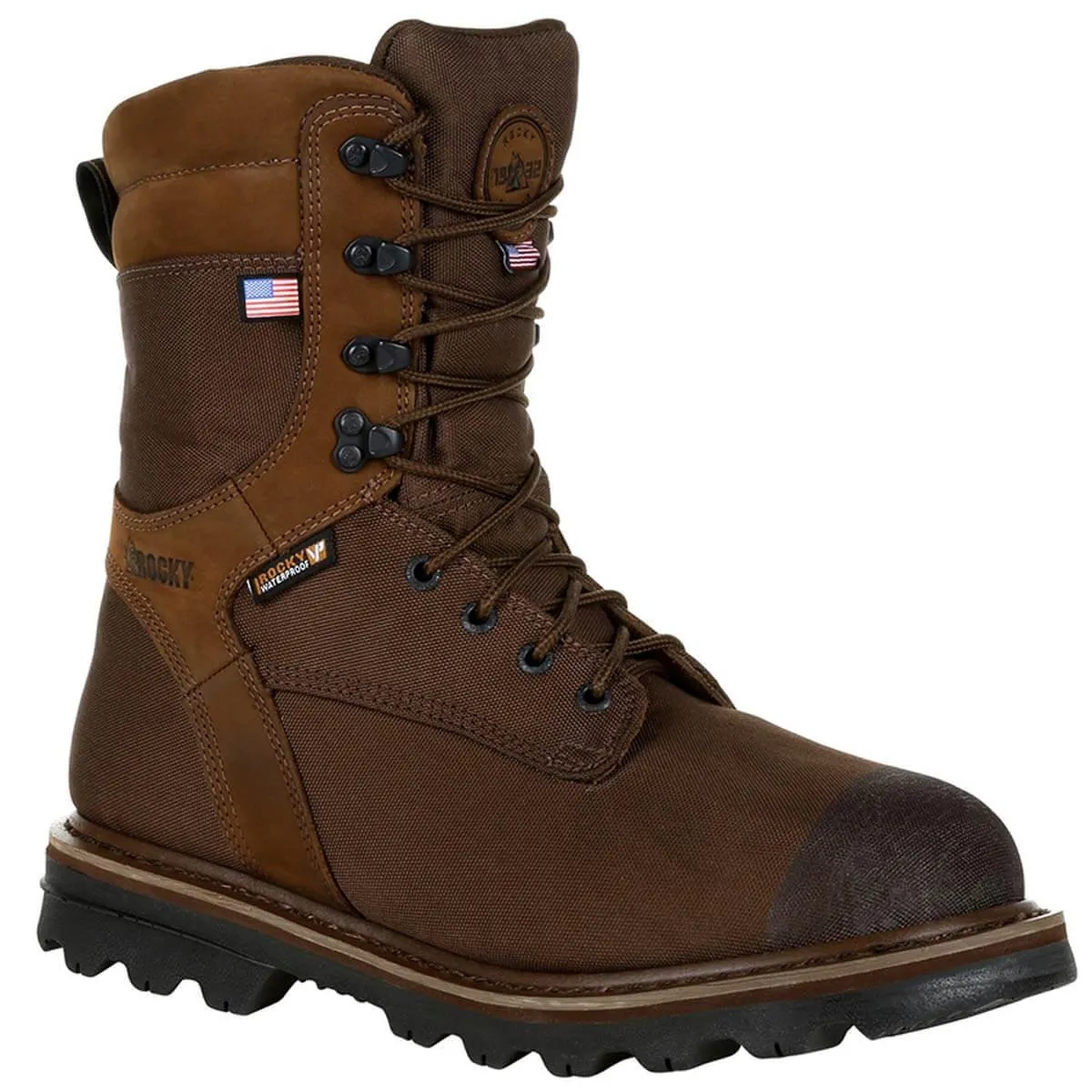 Rocky RKS0499 Men's 9" Stalker Outdoor Boots, Brown