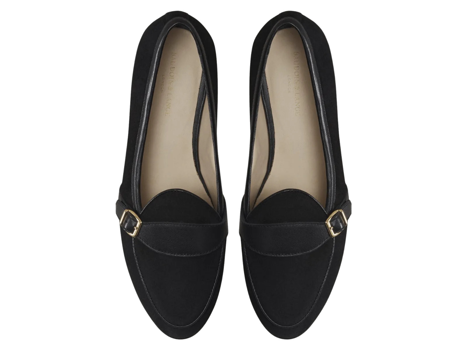 Sagan Buckle in Obsidian Black Asteria Suede