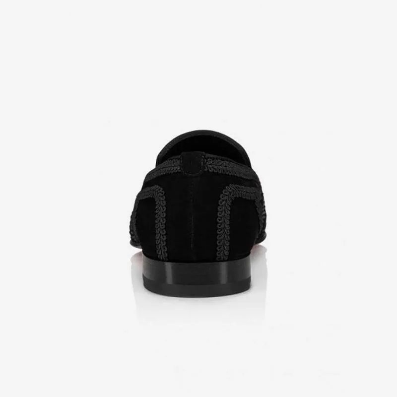 Suede Rhinestones Slip On Shoes