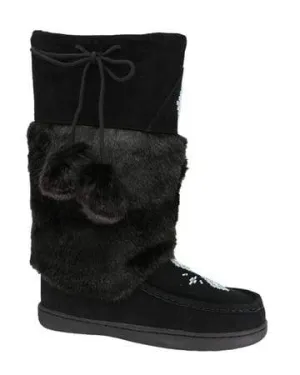 Taxi Women's Lucky-01 Mid Mukluk Boots- Black