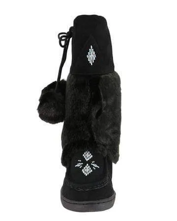 Taxi Women's Lucky-01 Mid Mukluk Boots- Black