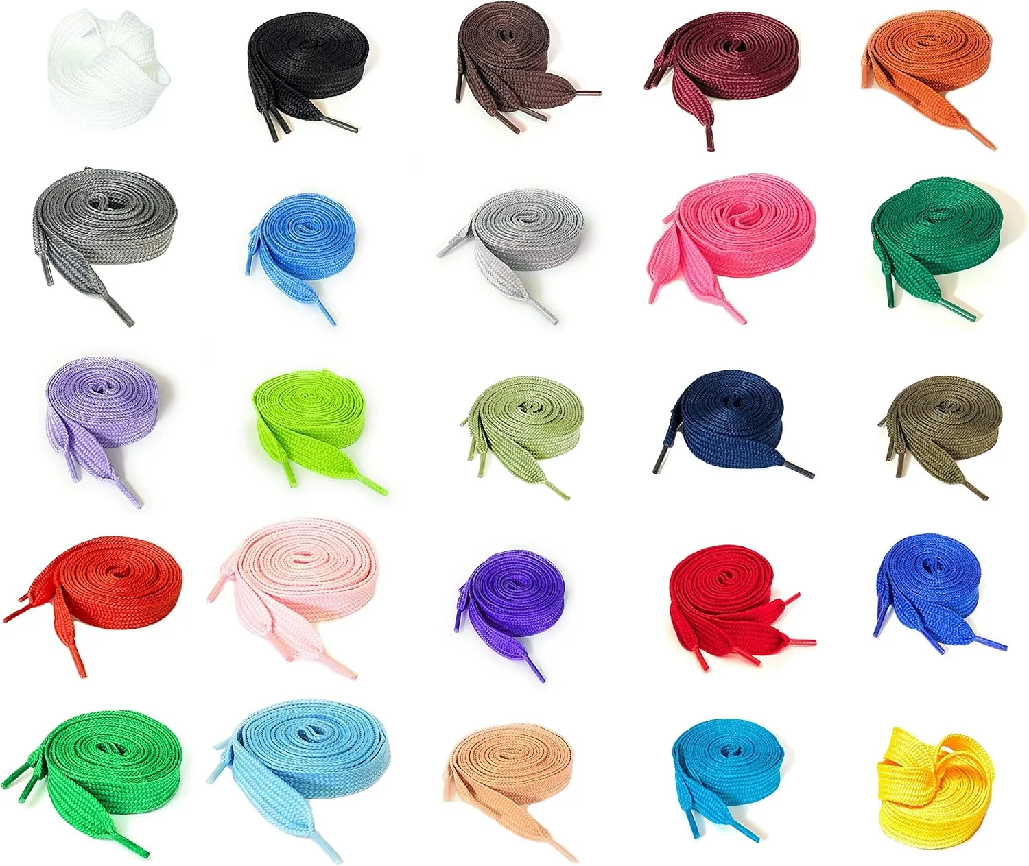Thick Fat Shoelaces for Sneakers, Boots and Shoes By Ti Shoe Laces - Chose Your Colors