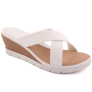 Women ‘Aquino’ Crossover Wedge Slippers