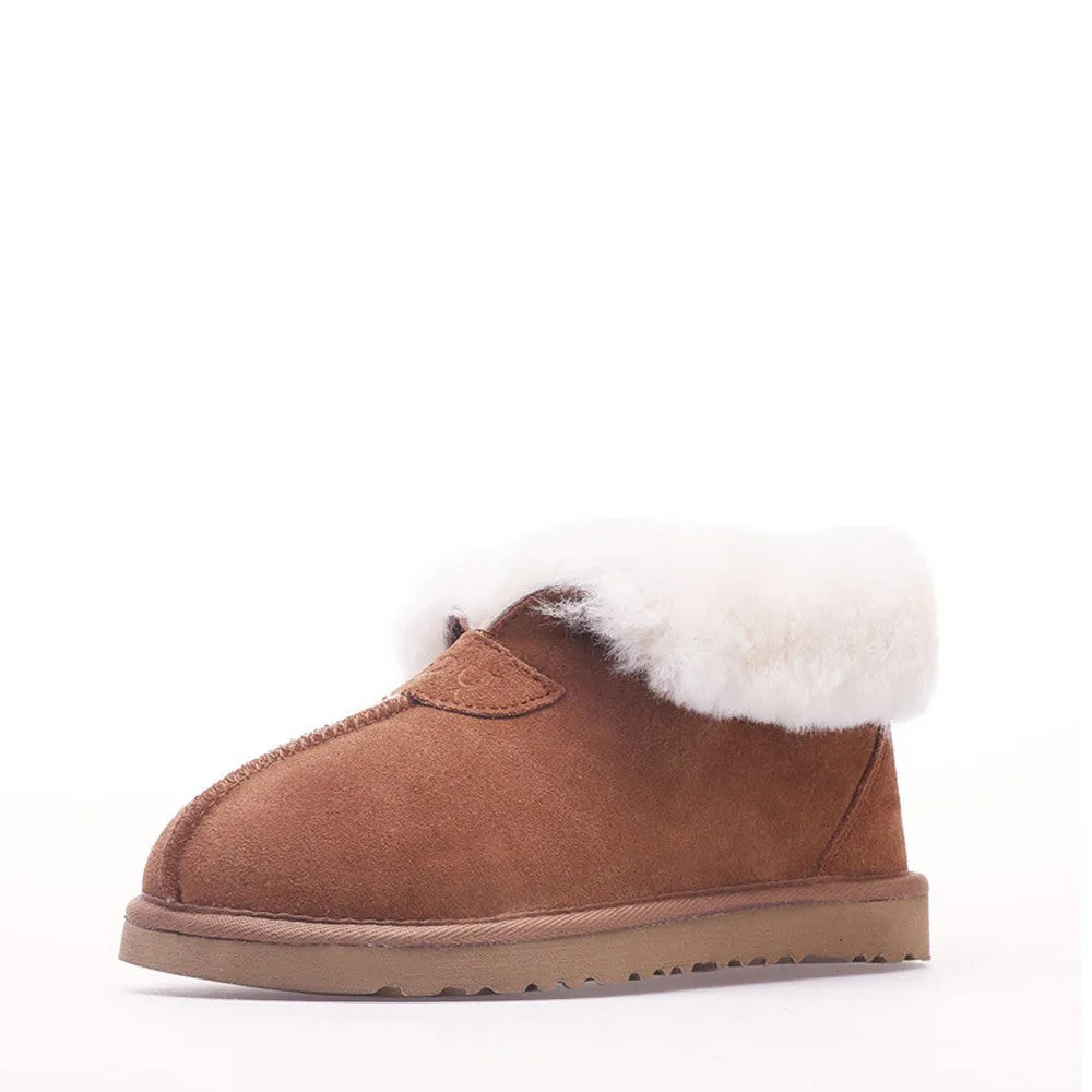 Wool Ugg Slippers - Chestnut