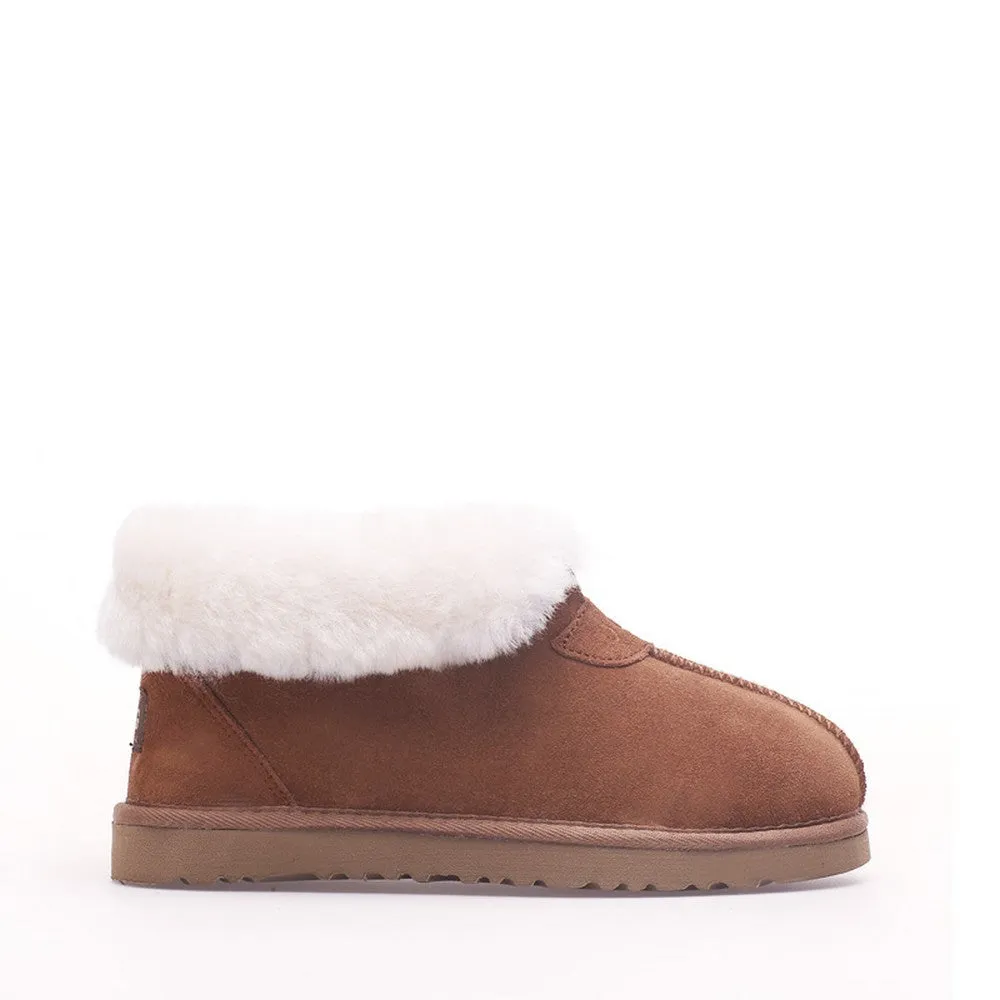 Wool Ugg Slippers - Chestnut